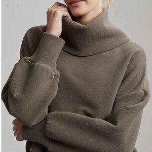 Varley Milton Cowl Neck Sweatshirt Size Large